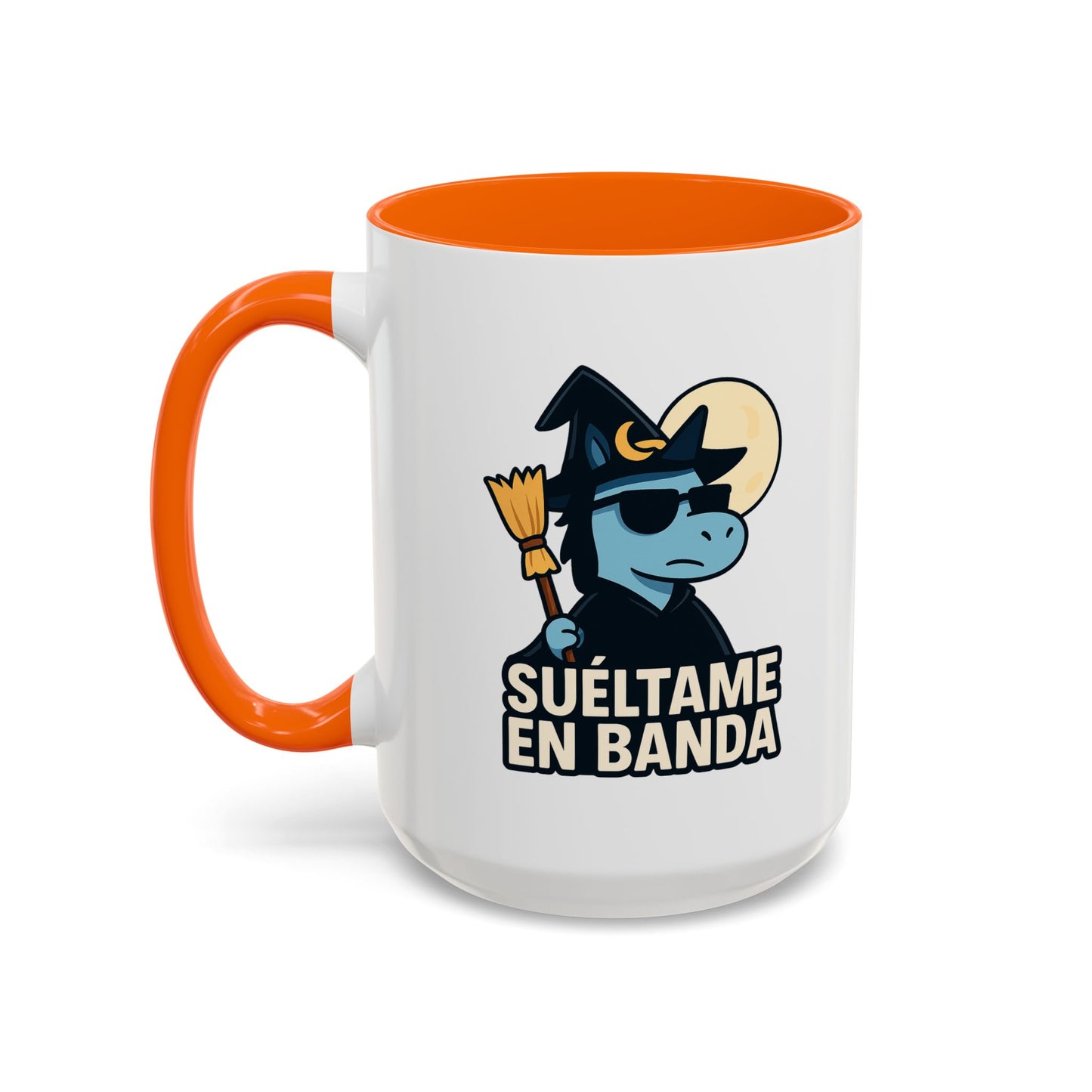 DO - Taza Cerámica 🧹Suéltame en Banda (Edición Bruja Fría y Lejana)