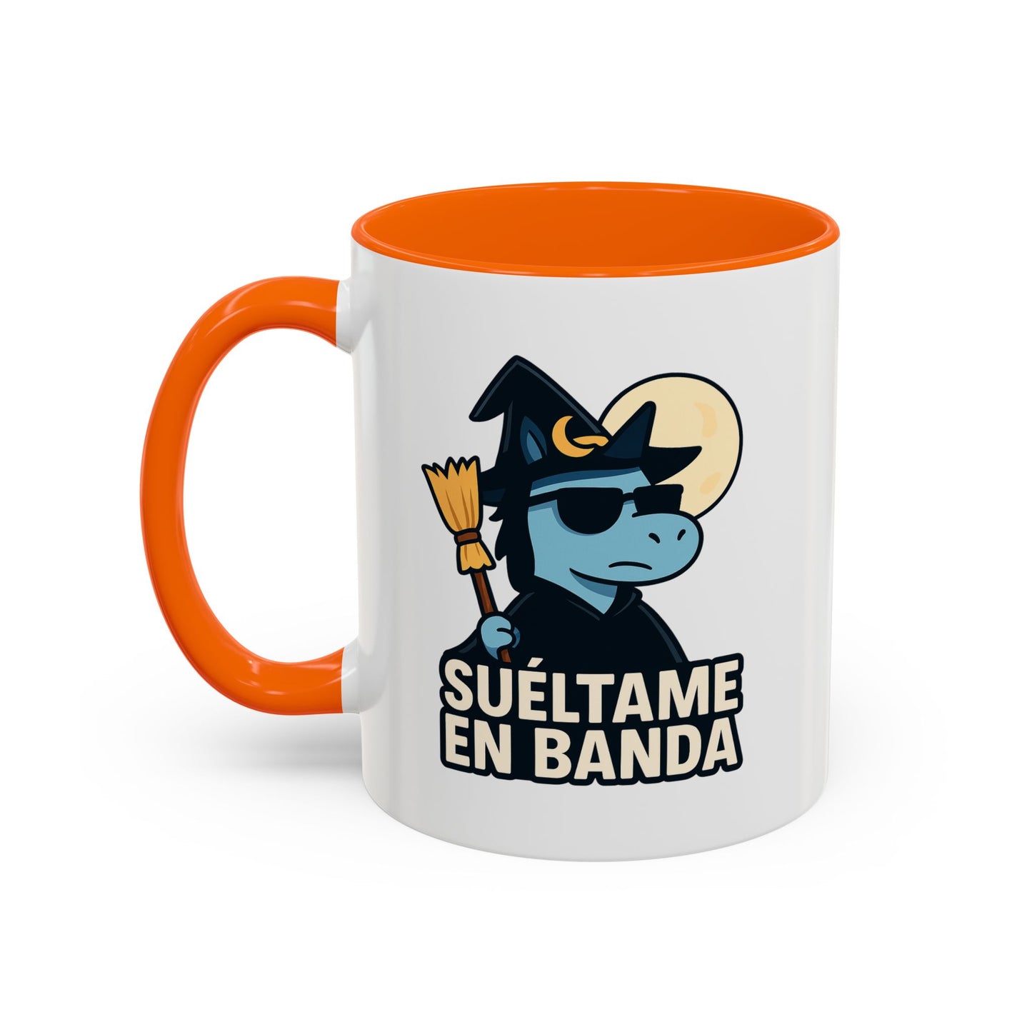 DO - Taza Cerámica 🧹Suéltame en Banda (Edición Bruja Fría y Lejana)