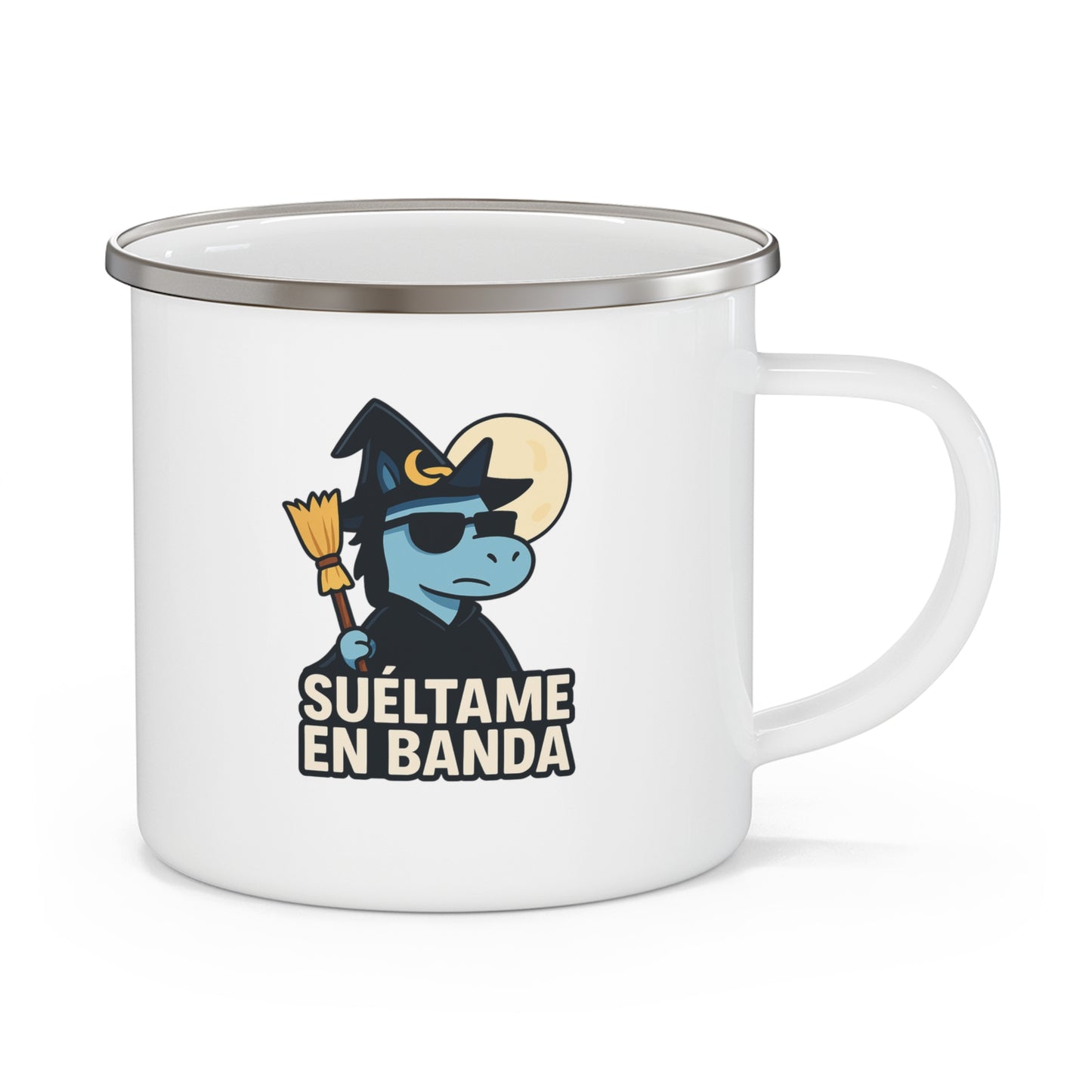 DO - Taza metálica - 🧹Suéltame en Banda (Edición Bruja Fría y Lejana)