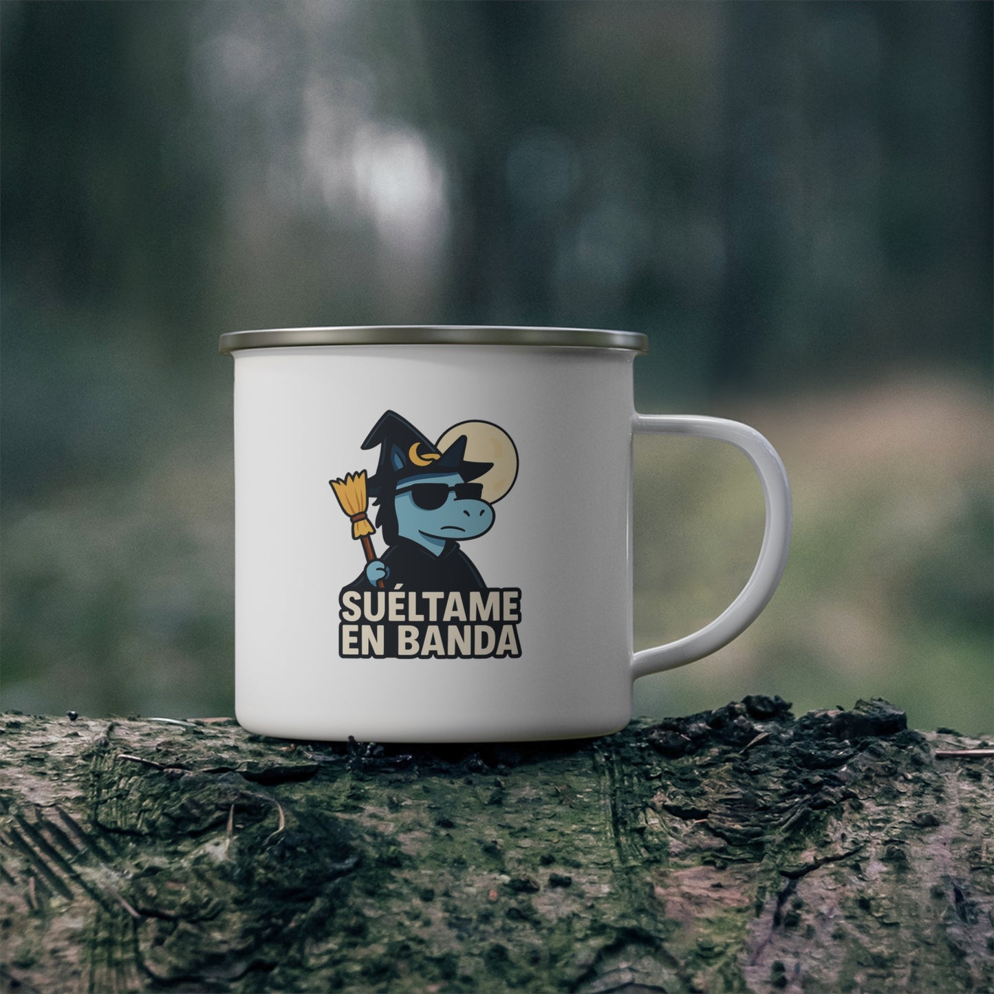 DO - Taza metálica - 🧹Suéltame en Banda (Edición Bruja Fría y Lejana)