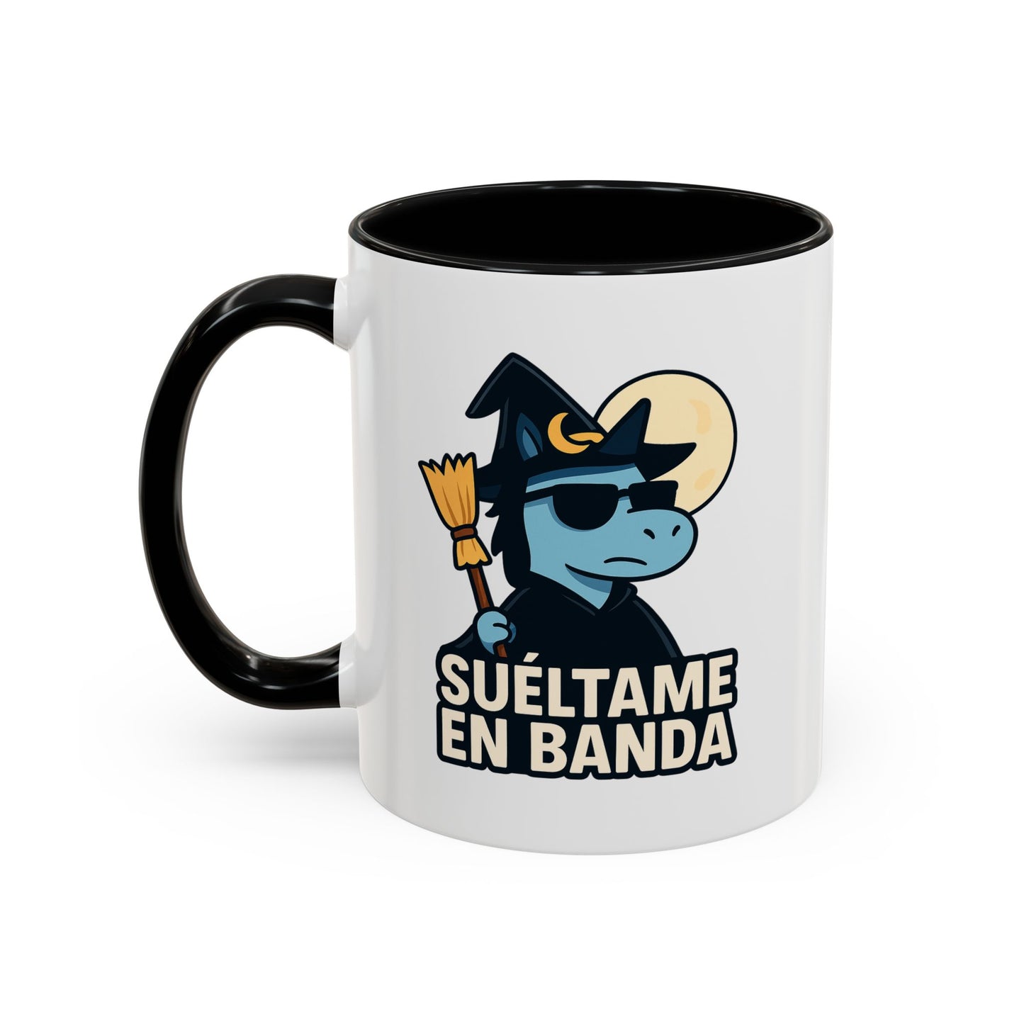DO - Taza Cerámica 🧹Suéltame en Banda (Edición Bruja Fría y Lejana)