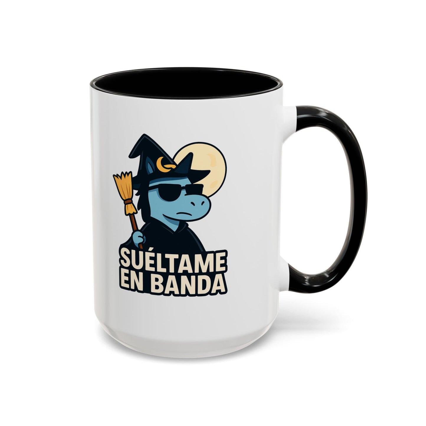 DO - Taza Cerámica 🧹Suéltame en Banda (Edición Bruja Fría y Lejana)