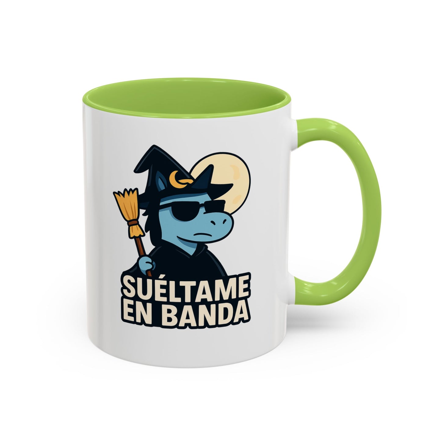 DO - Taza Cerámica 🧹Suéltame en Banda (Edición Bruja Fría y Lejana)