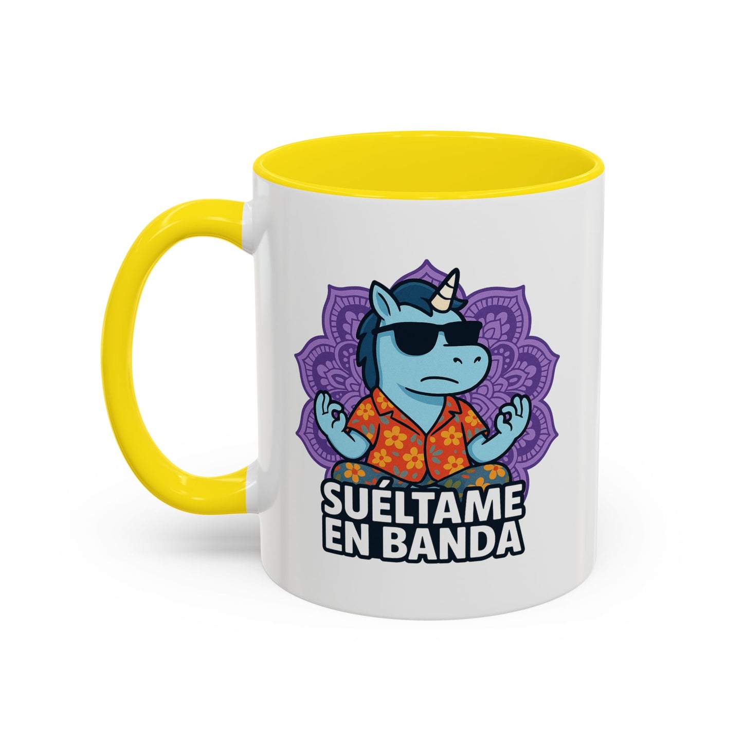 DO - Taza Cerámica🧘🏽♂️ Suéltame en Banda (Edición Mandala)