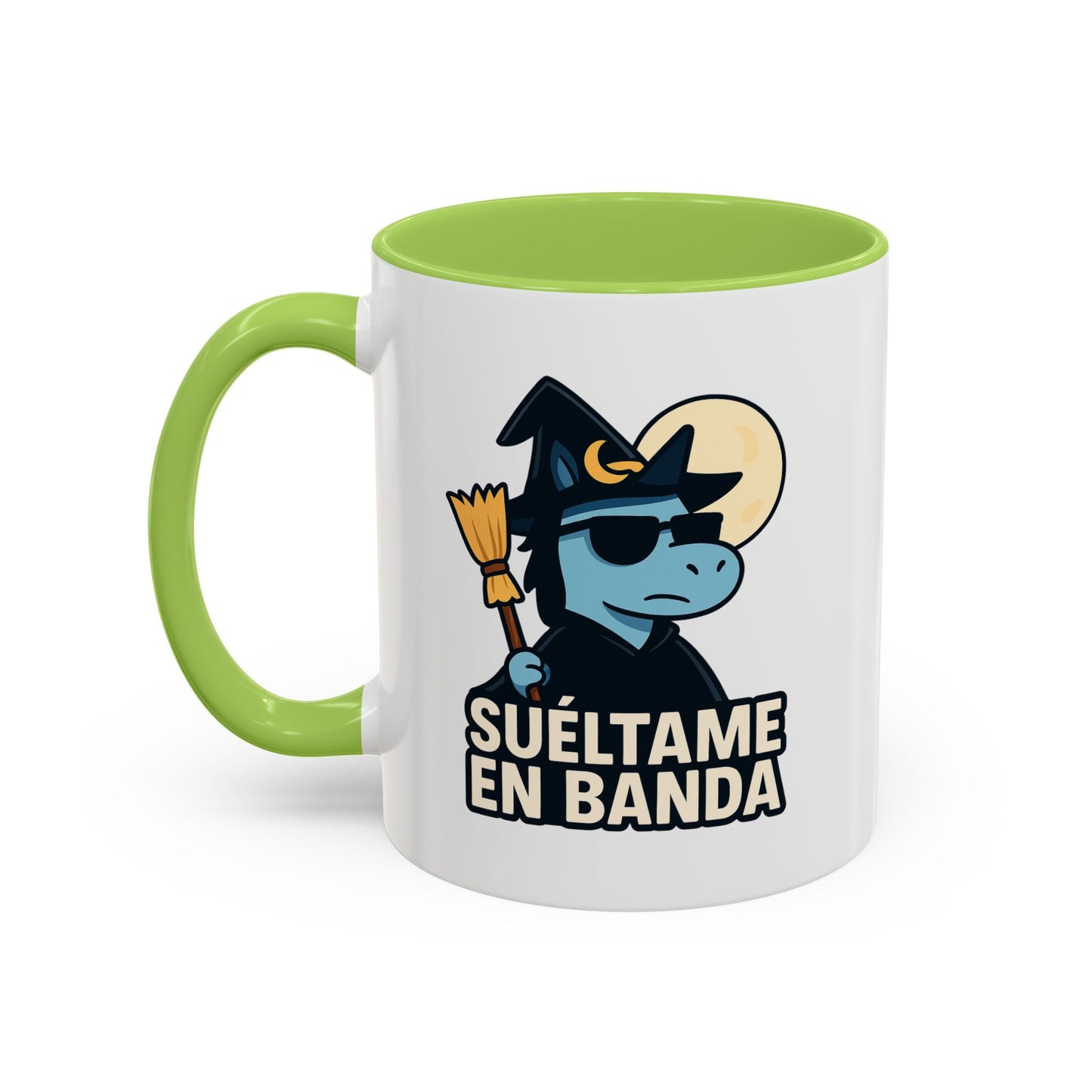 DO - Taza Cerámica 🧹Suéltame en Banda (Edición Bruja Fría y Lejana)