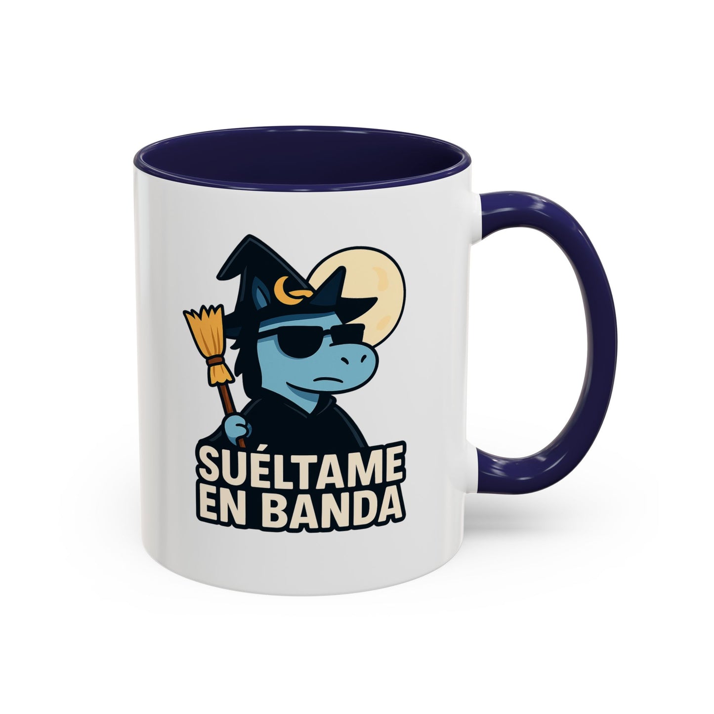 DO - Taza Cerámica 🧹Suéltame en Banda (Edición Bruja Fría y Lejana)