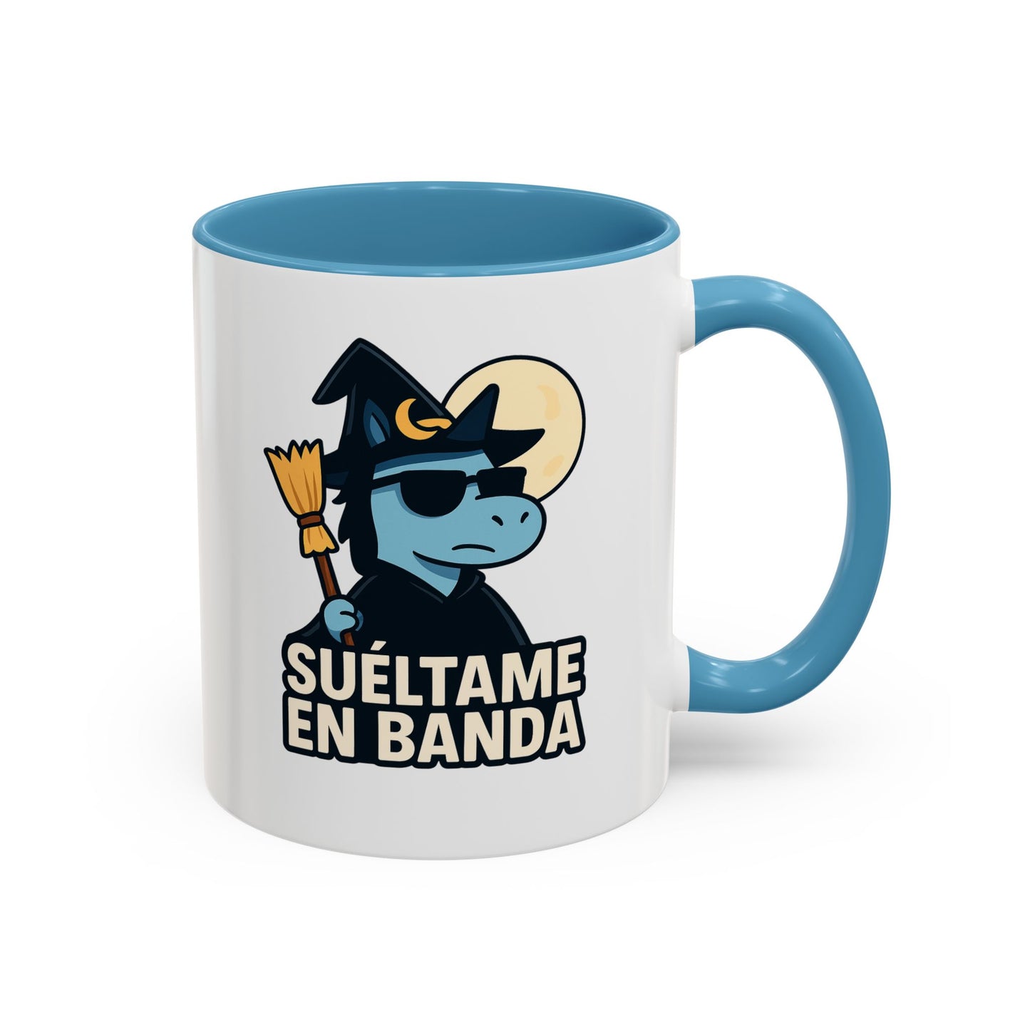 DO - Taza Cerámica 🧹Suéltame en Banda (Edición Bruja Fría y Lejana)