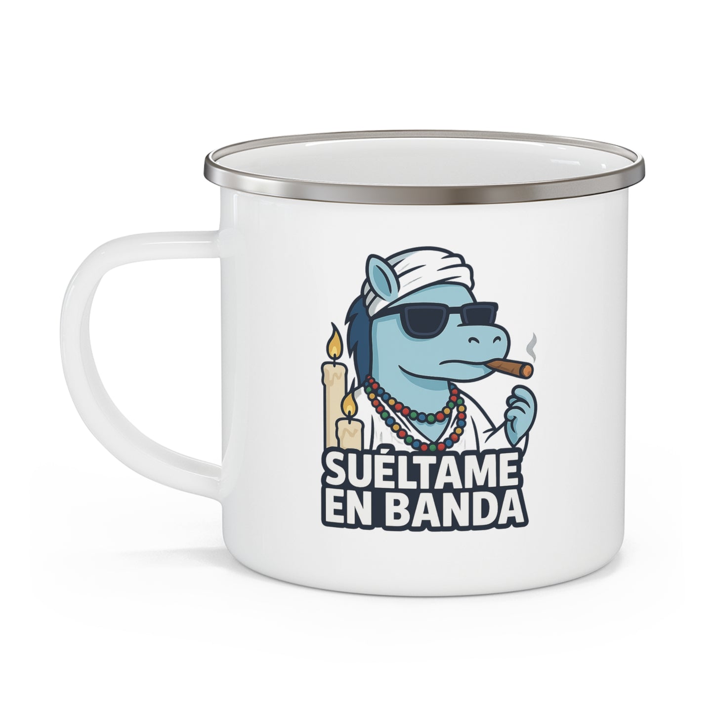 DO - Taza metálica - Suéltame en Banda Santería Edition