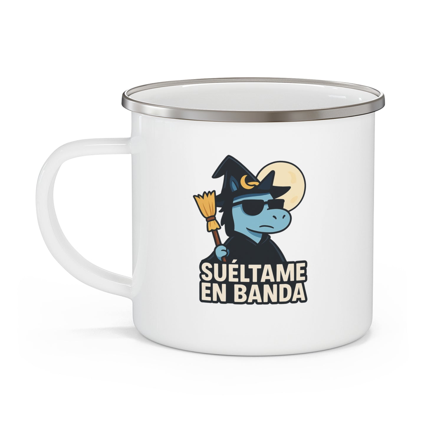 DO - Taza metálica - 🧹Suéltame en Banda (Edición Bruja Fría y Lejana)