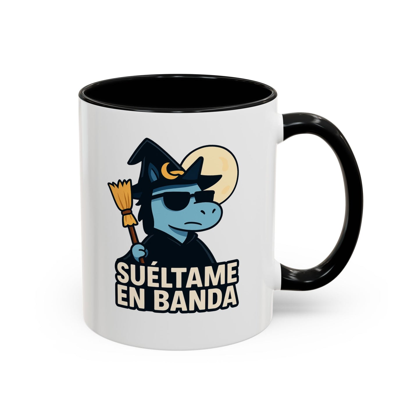 DO - Taza Cerámica 🧹Suéltame en Banda (Edición Bruja Fría y Lejana)