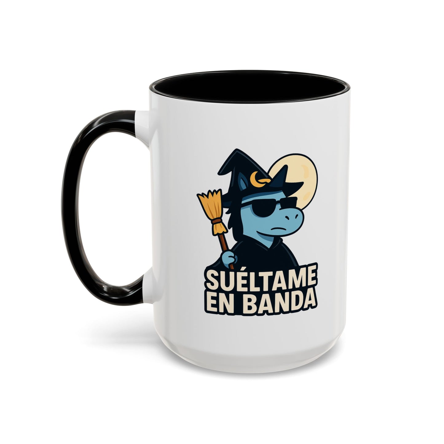 DO - Taza Cerámica 🧹Suéltame en Banda (Edición Bruja Fría y Lejana)
