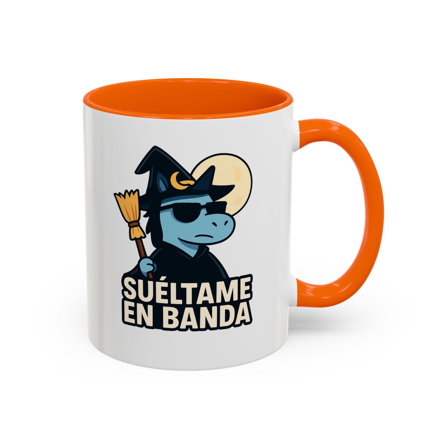 DO - Taza Cerámica 🧹Suéltame en Banda (Edición Bruja Fría y Lejana)