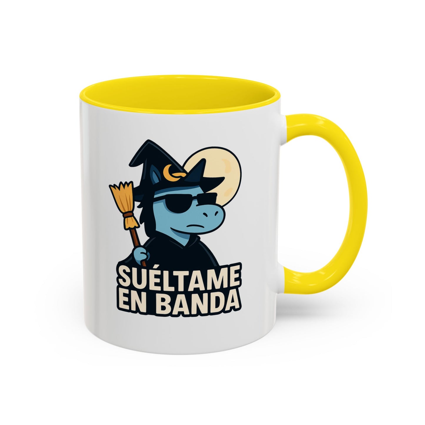 DO - Taza Cerámica 🧹Suéltame en Banda (Edición Bruja Fría y Lejana)
