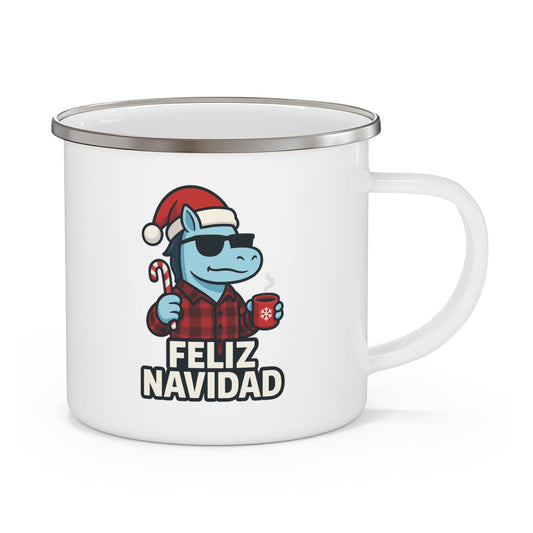 DO - Taza metálica 🎄Navidad - FELIZ NAVIDAD con Flow ☕🎅🏽