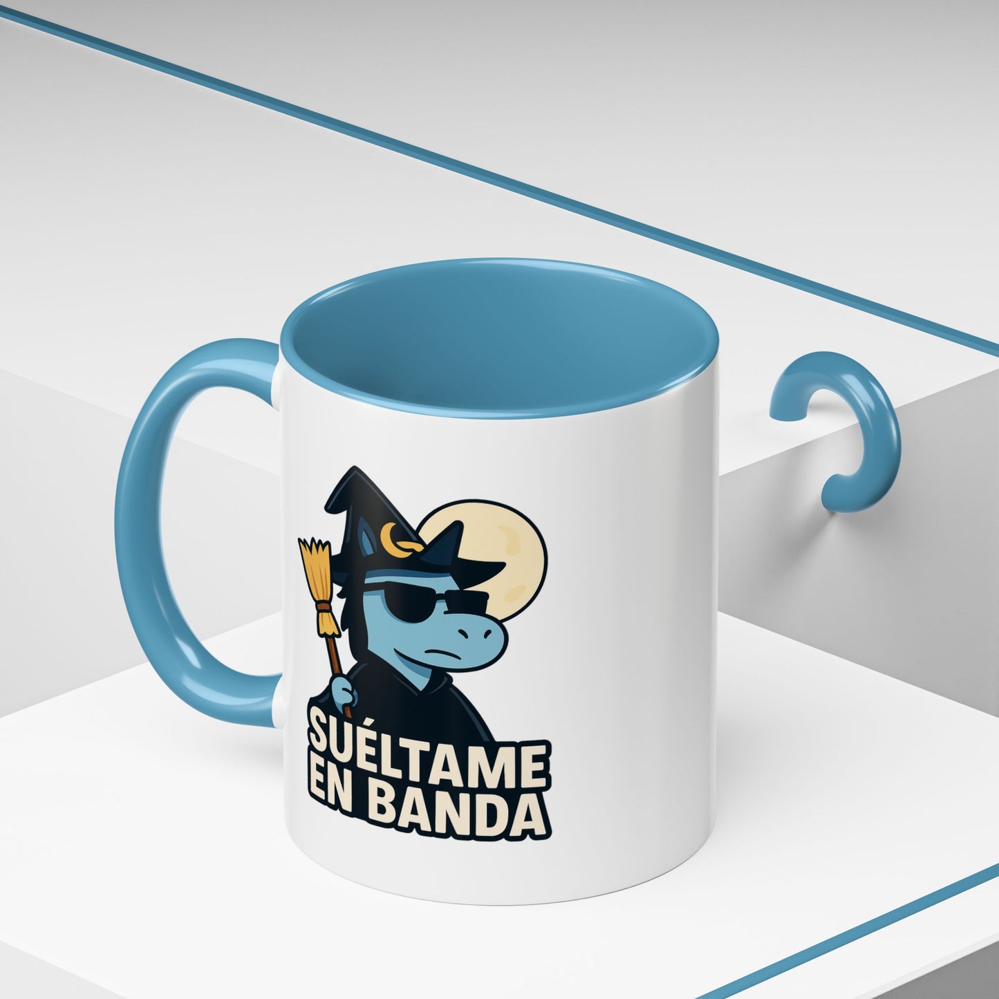 DO - Taza Cerámica 🧹Suéltame en Banda (Edición Bruja Fría y Lejana)