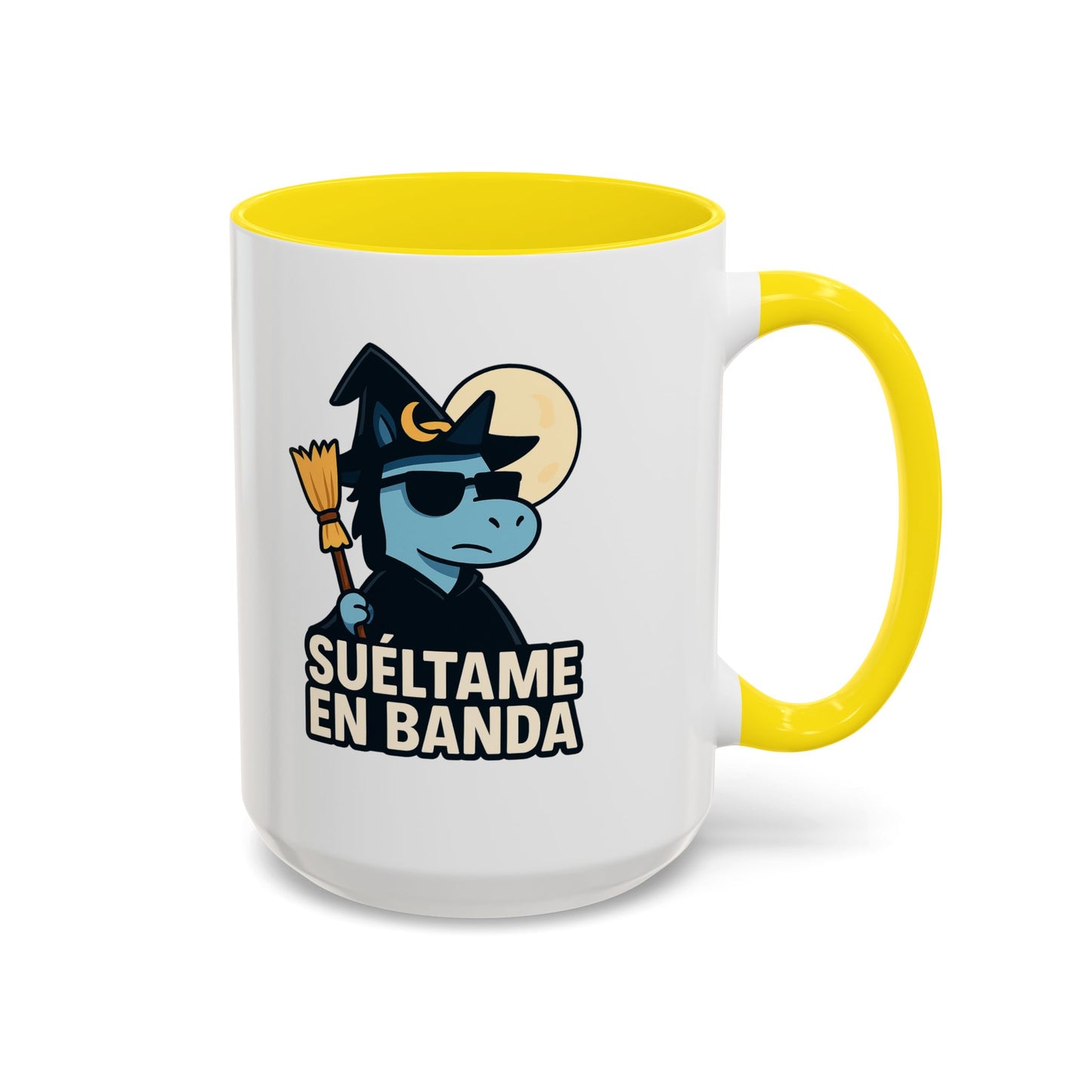 DO - Taza Cerámica 🧹Suéltame en Banda (Edición Bruja Fría y Lejana)