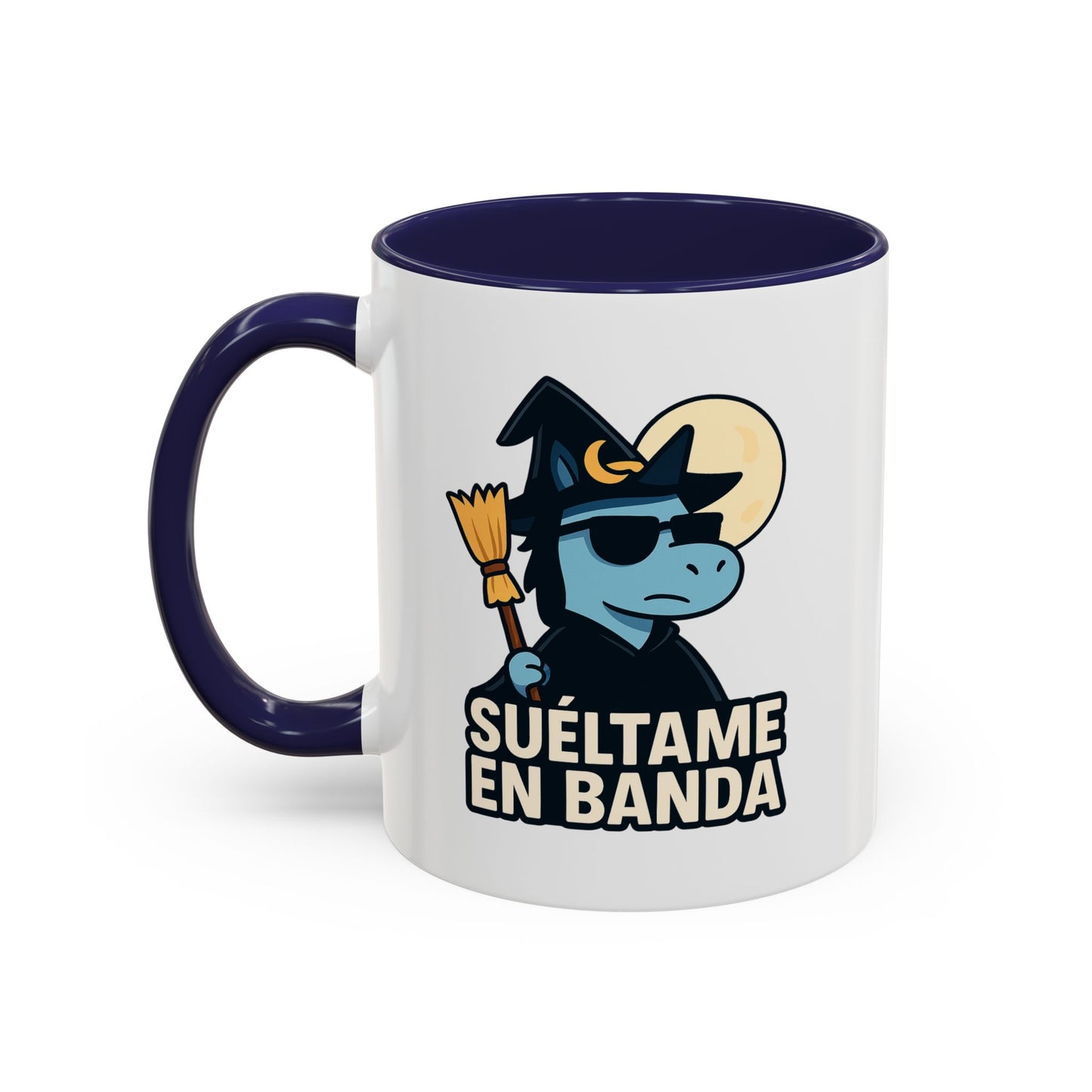 DO - Taza Cerámica 🧹Suéltame en Banda (Edición Bruja Fría y Lejana)